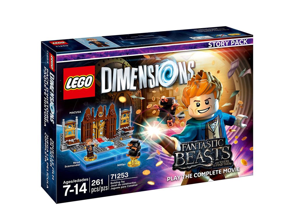 Niffler creature interaction and morphing into other forms enhances imaginative LEGO storytelling.