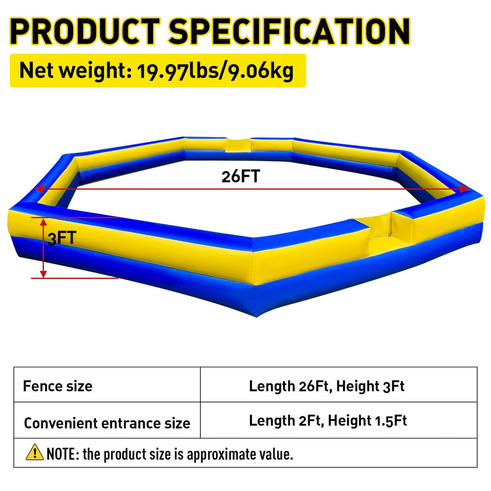 WARSUN gaga ball pit for outdoor use with rugged fabric and durability