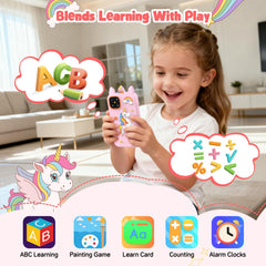 WARWARS Kids Smart Phone dual camera selfie encourages creative moments during play.