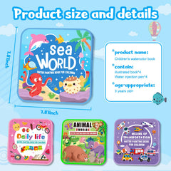 Water Painting Book for Kids transportation theme sparks imaginative color play.
