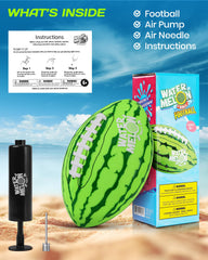 Watermelon Ball easy-inflation-pump-accessory simplifies setup before play.