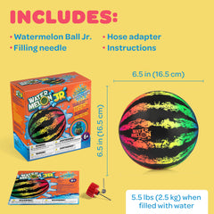 Watermelon Ball JR six inch diameter for compact play.