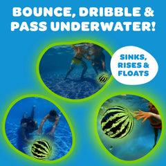 Watermelon Ball Lit enhances evening pool parties with a friendly glow.