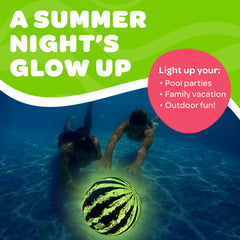 Watermelon Ball Lit uses LR44 batteries for reliable glow.