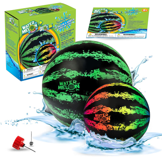 Watermelon Ball pool toy 6.5-inch, ideal for family pool fun and active play.