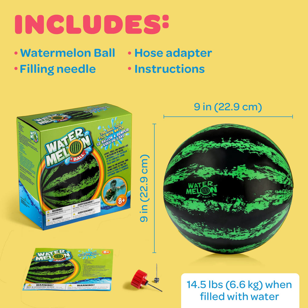 Watermelon Ball versatile water toy encourages active pool time.