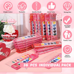 Watersay 36-pack watercolors with brush for easy home art projects.