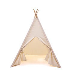 WATEVLOTCS kids play teepee interior pockets provide easy-access storage.