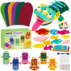 WATINC 6Pcs Hand Puppet Kit: six colorful puppets for imaginative storytelling