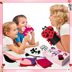 WATINC 6Pcs Hand Puppet Kit storage box keeps supplies organized.