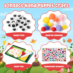 WATINC Felt patterns 20pcs for quick puppet customization