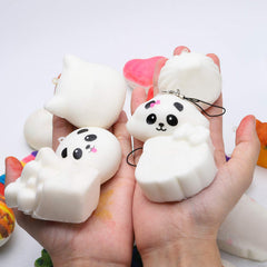 WATINC kawaii squeeze bread in hand, portable stress-relief on the go.