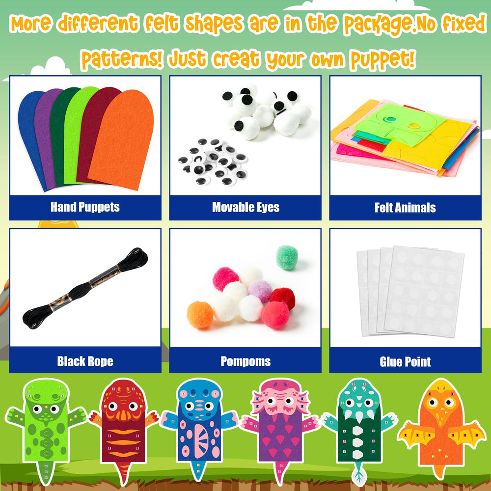 WATINC pom-poms bundle adds texture and color for puppet crafts