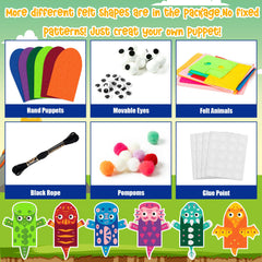 WATINC pom-poms bundle adds texture and color for puppet crafts