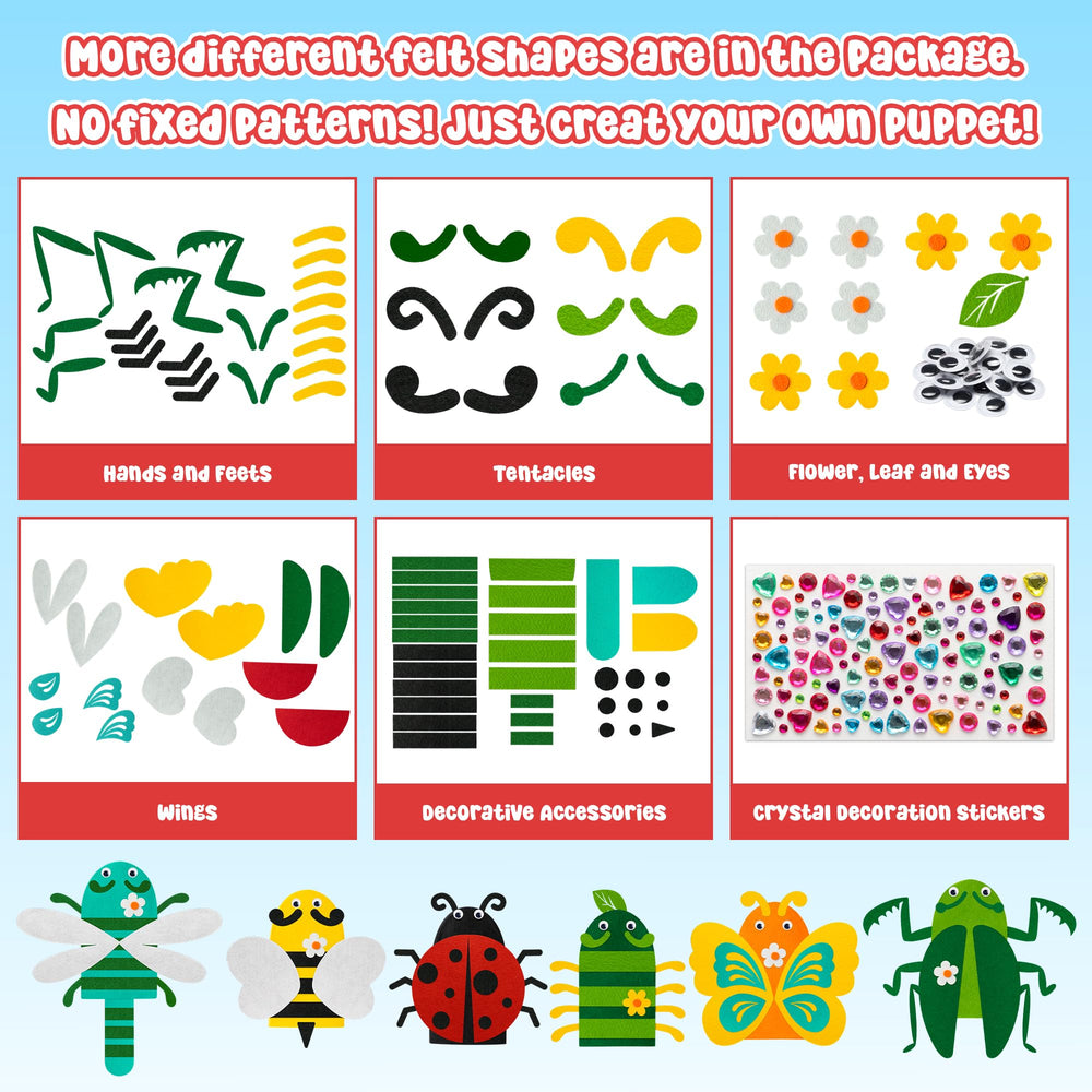 WATINC Pompoms bundle adds vibrant textures to puppets