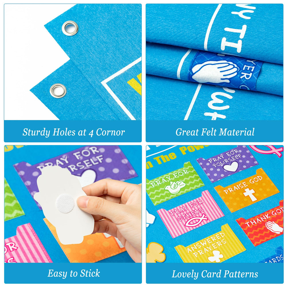 Watinc prayer felt material supports hands-on prayer planning
