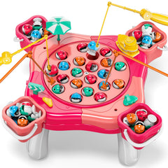 WATUDOU magnetic fishing game for kids: colorful fishing scene boosts coordination and social play