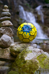 Practice trick throws with Galaxy Bounce Ball over water
