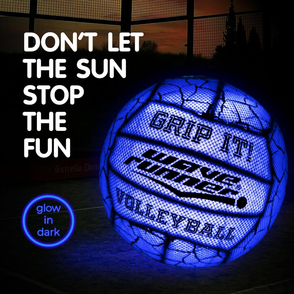 Wave Runner waterproof glow volleyball ready for pool and lake games