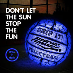 Wave Runner waterproof glow volleyball ready for pool and lake games