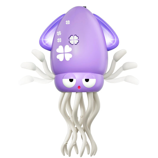 WAVISA Dancing Squid toy for babies with lights enhancing tummy time exploration.