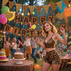 WAWEOOP versatile decor for cheetah or leopard celebrations