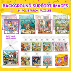 WAWIBEE unicorn magnetic puzzle with vibrant scenes for focused, quiet play.