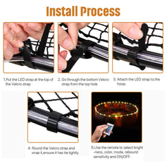 Waybelive LED hoop lights compatible with Slammo, Spike, and Blinngoball games for night fun