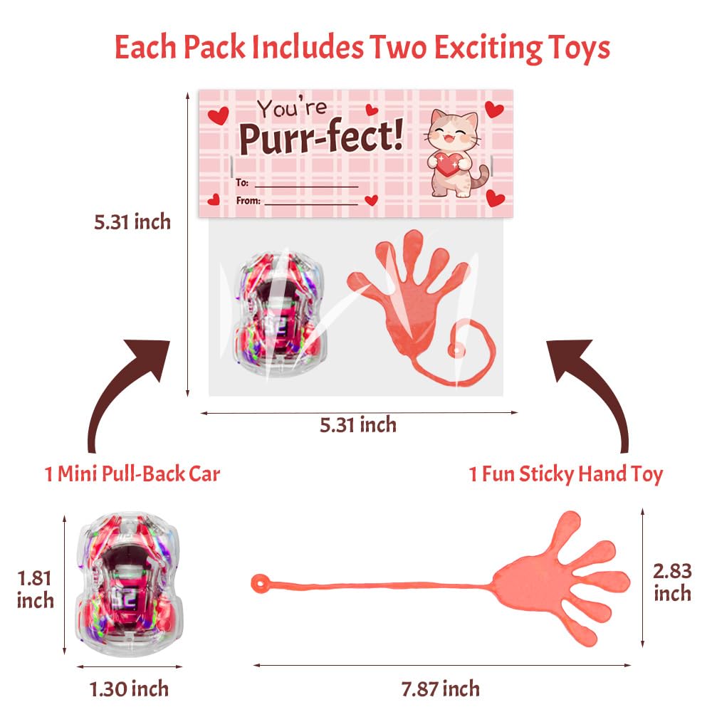 Waybla fox card with pull-back car for creative play