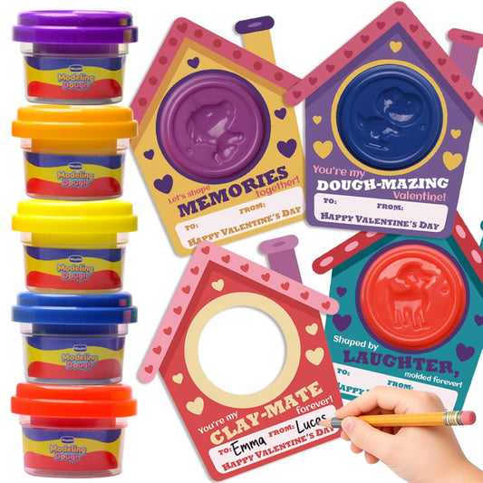 Waybla Valentineβs dough card house design encourages imaginative play in the classroom.