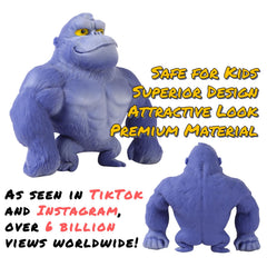 WAYFENGLI durable latex blue gorilla built for long-lasting fidgeting