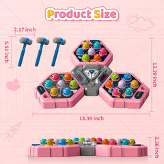WAYKEE Whack a Game 21 colorful balls create lively visual appeal during play.