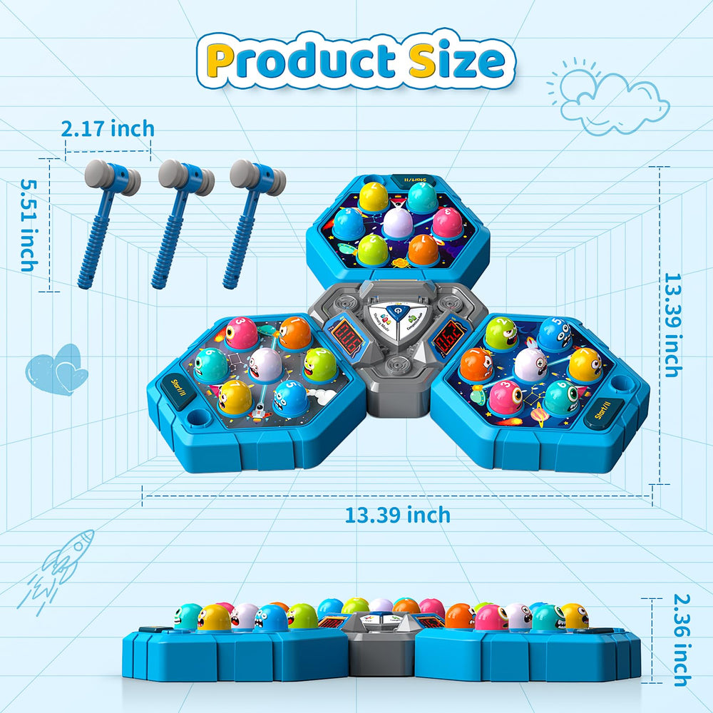 Waykee Whack a Game Mole score displays help track progress during play.