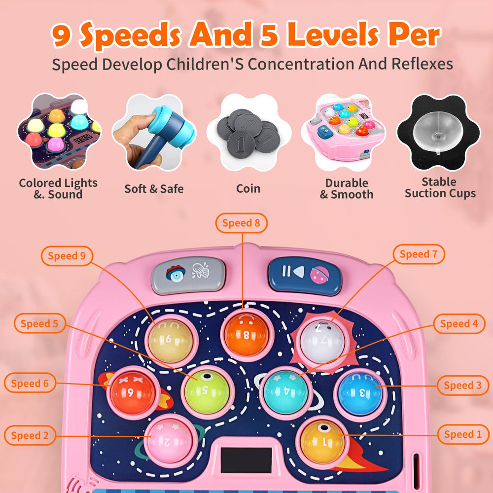 Waykee Whack a Game Mole dual score displays track progress and friendly competition