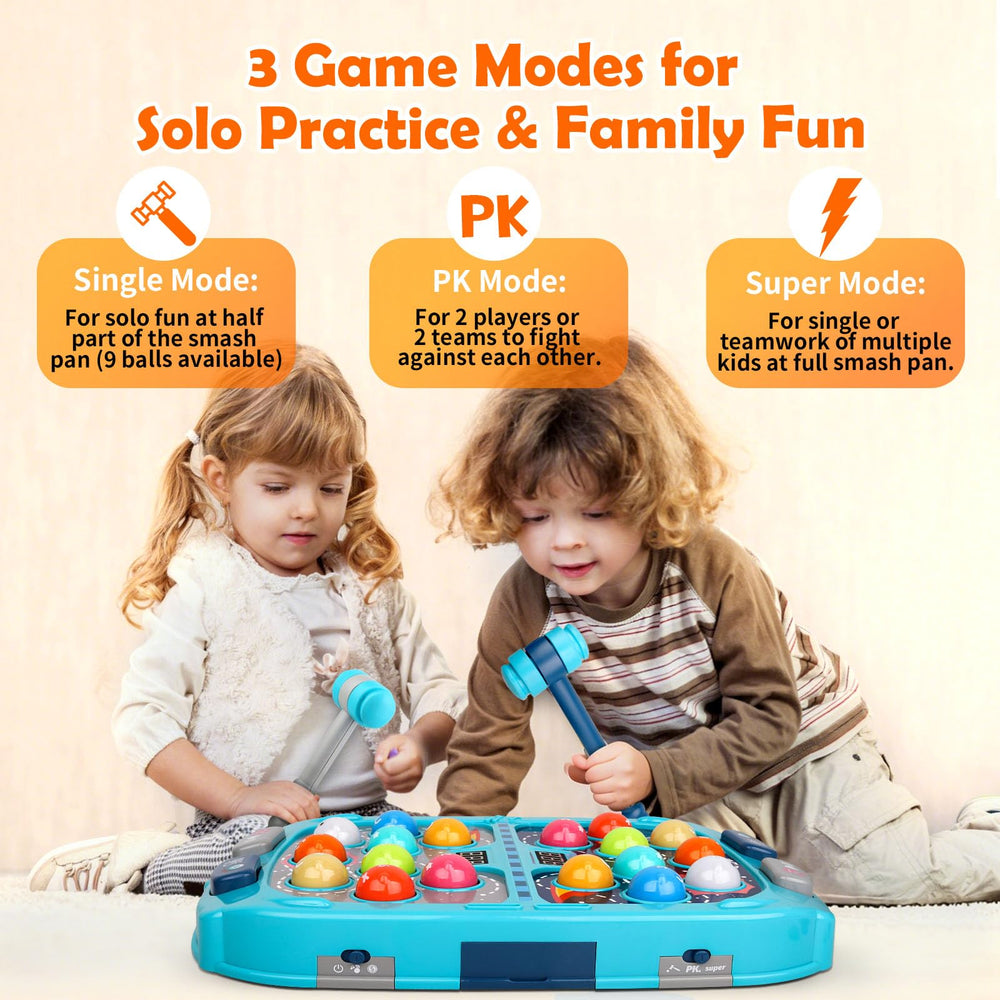 WAYKEE Whack a Game Mole suction cups keep the playfield stable on a table.