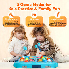 WAYKEE Whack a Game Mole suction cups keep the playfield stable on a table.