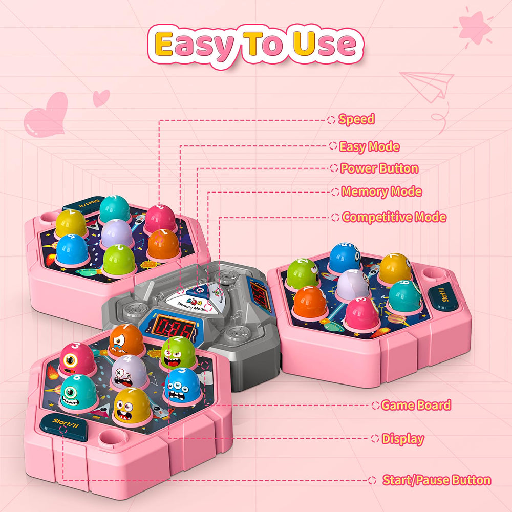 WAYKEE Whack a Game Safe durable design supports active kids safely.