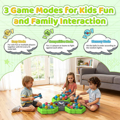 WAYKEE Whack Game Mole colorful balls and lights energize play sessions.