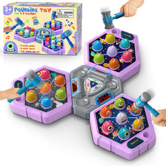 WAYKEE Whack Mole with soft hammers promotes safe, active play.
