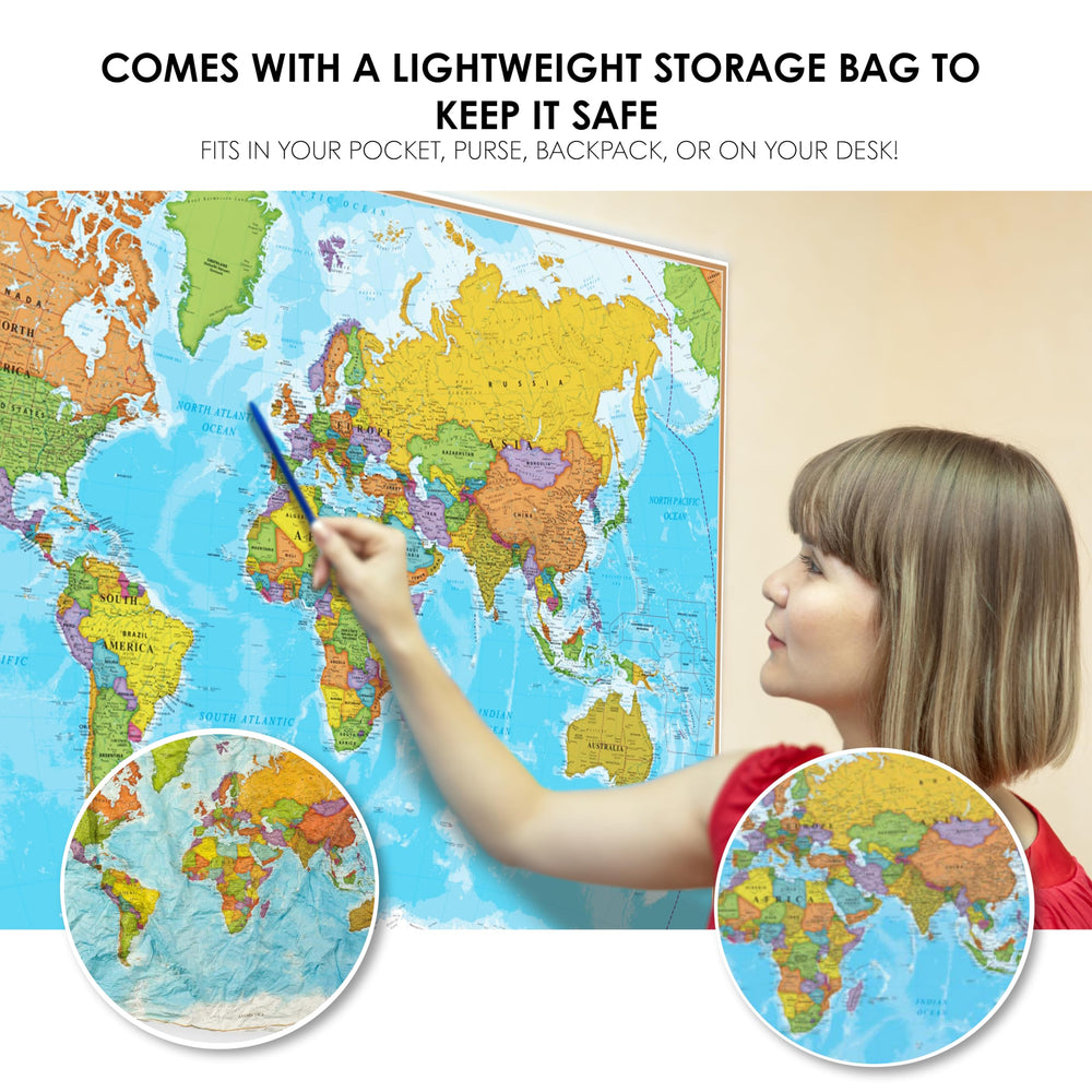 Waypoint Geographic ScrunchMap storage bag keeps map organized.
