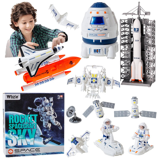 Wbzle space capsule toy set with light and sound sparks imaginative play and STEM curiosity.