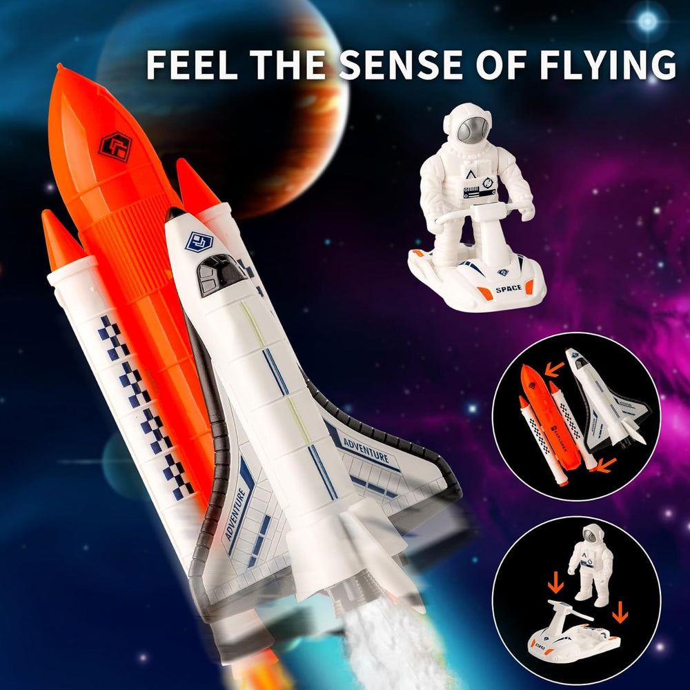 Wbzle space rover and astronauts kit fosters creative problem solving through role-play.