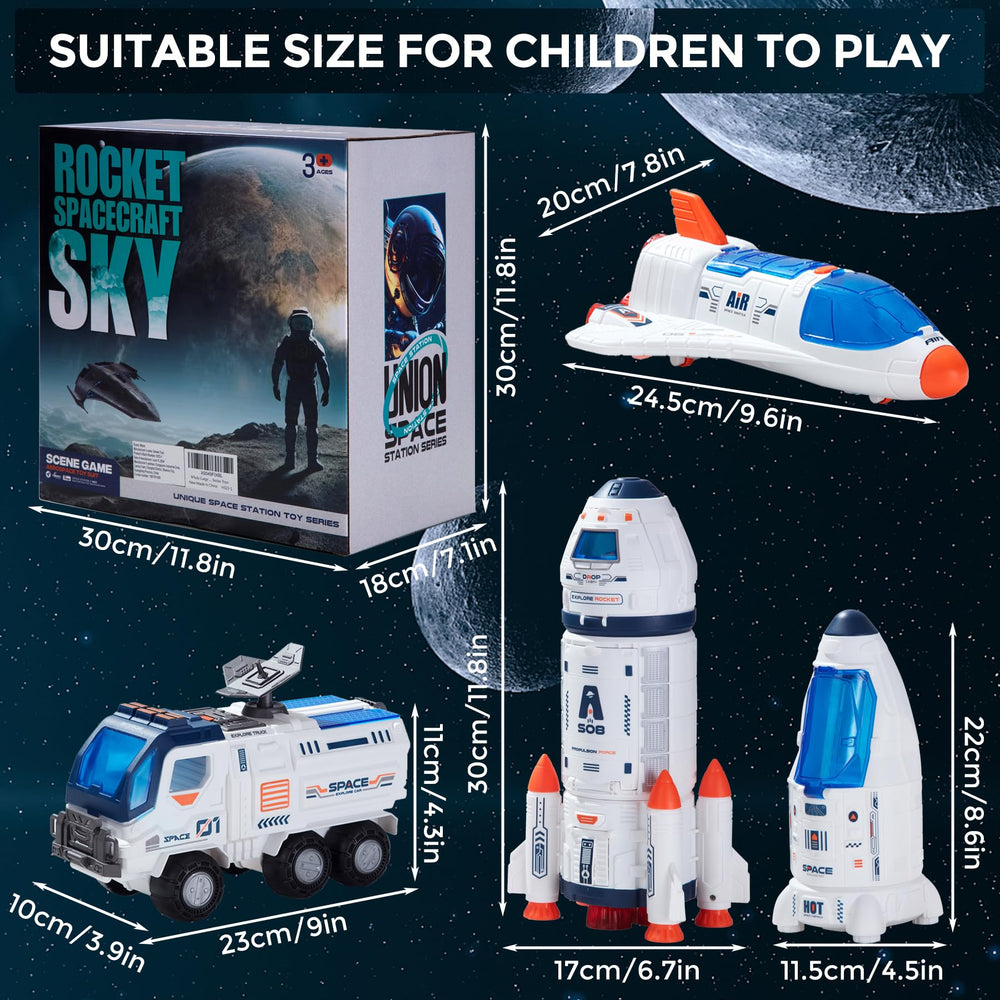 Wbzle space shuttle cockpit with easy crew entry for pretend missions