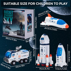 Wbzle space shuttle cockpit with easy crew entry for pretend missions