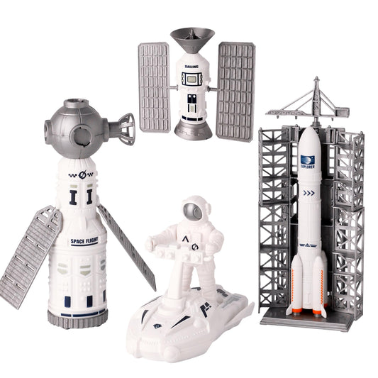 Wbzle Space Toy Kit rocket launch tower invites imaginative play and early STEM skills.