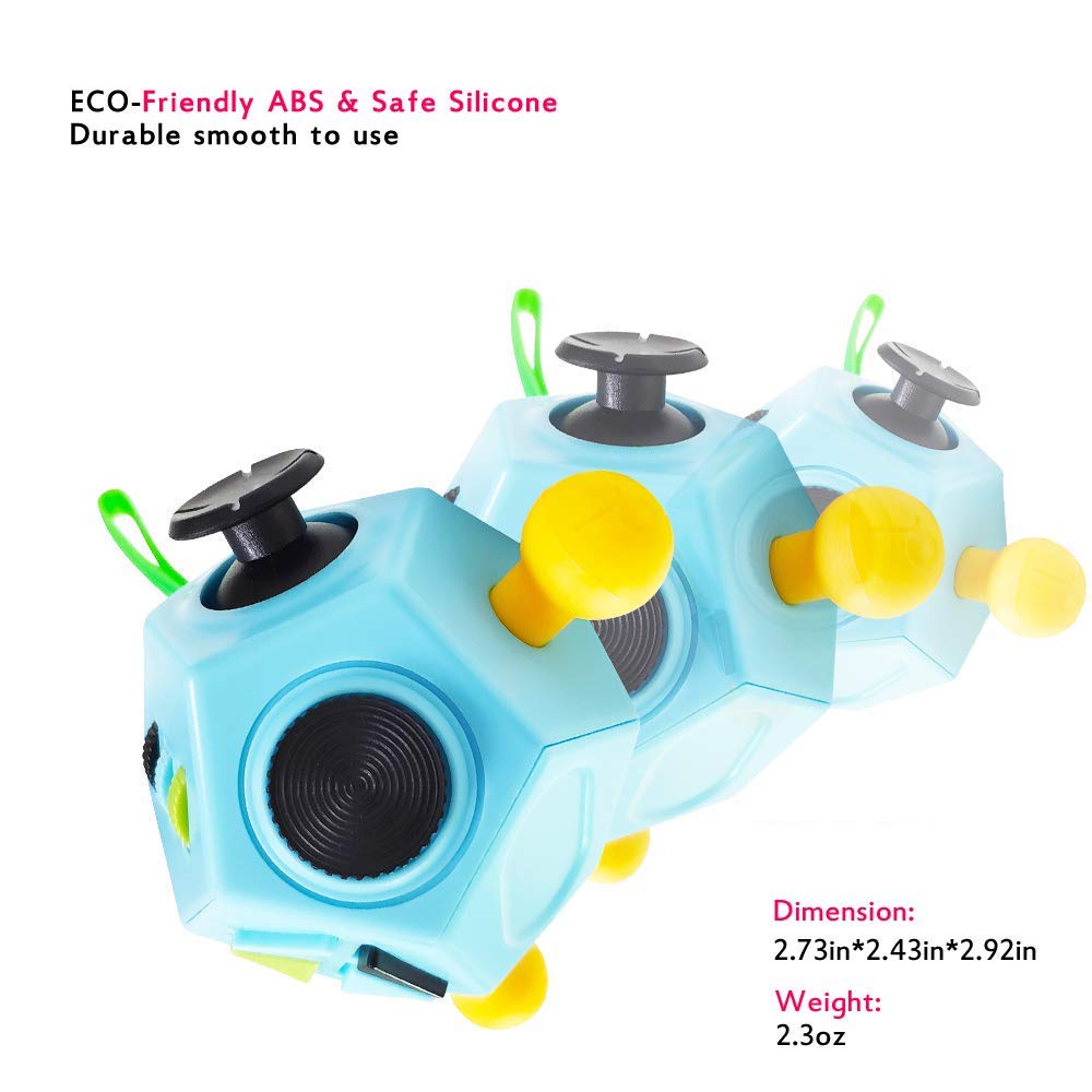 WCZCBOYA fidget toy with gears and buttons for tactile focus during work.