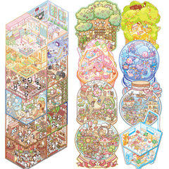 WDXIUE Pony Flower Shop sticker brightens desks and notebooks with cheer.