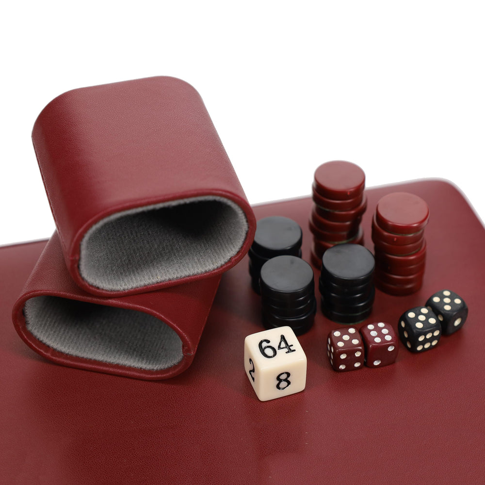 WE Games compact travel-size case with built-in storage inside the board
