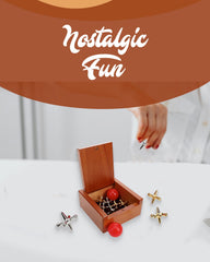 WE Games keepsake wooden box with magnetic closure secures pieces.