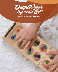 WE Games 0.5-inch stones fit standard boards and offer easy portability